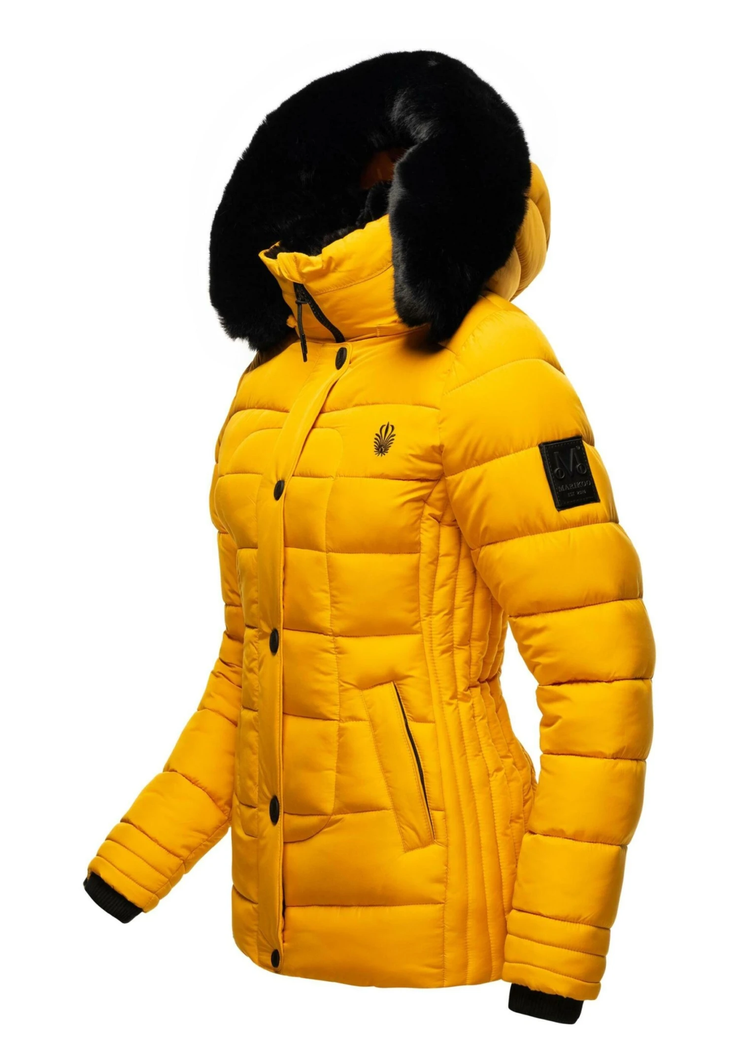 Marikoo Qesraa - Winterjas - Dark Yellow 4 Marikoo Qesraa - Winterjas - Dark Yellow - Afbeelding 2