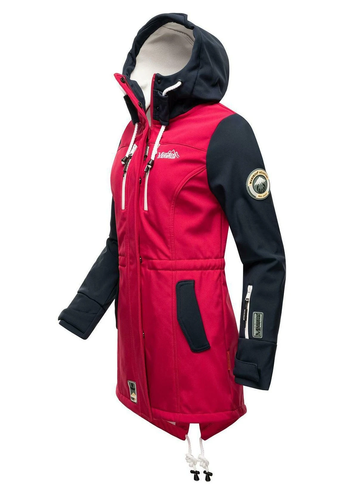 Marikoo Zimtzicke - Parka - Fuchsia Navy 4 Marikoo Zimtzicke - Parka - Fuchsia Navy - Afbeelding 2