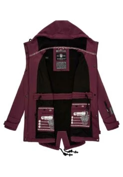 Marikoo Zimtzicke - Parka - Dark Red Melange -Marikoo 11940326ddfe476abb7873075d700f42