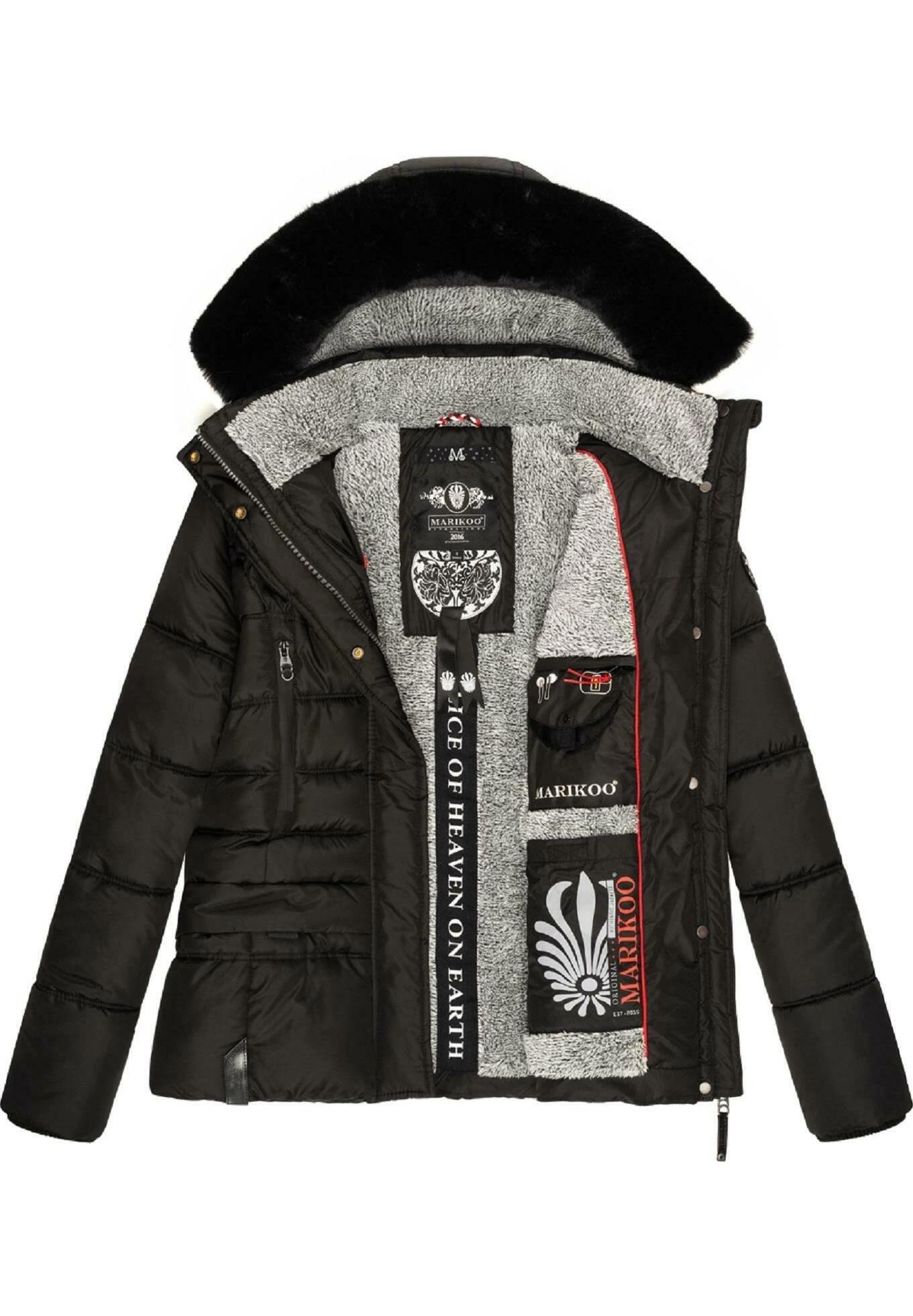 Marikoo Loveleen - Winterjas - Black 8 Marikoo Loveleen - Winterjas - Black - Afbeelding 6