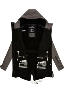 Marikoo Zimtzicke - Parka - Black Grey -Marikoo 2647c7d88a2047c4b916bf8249b23699