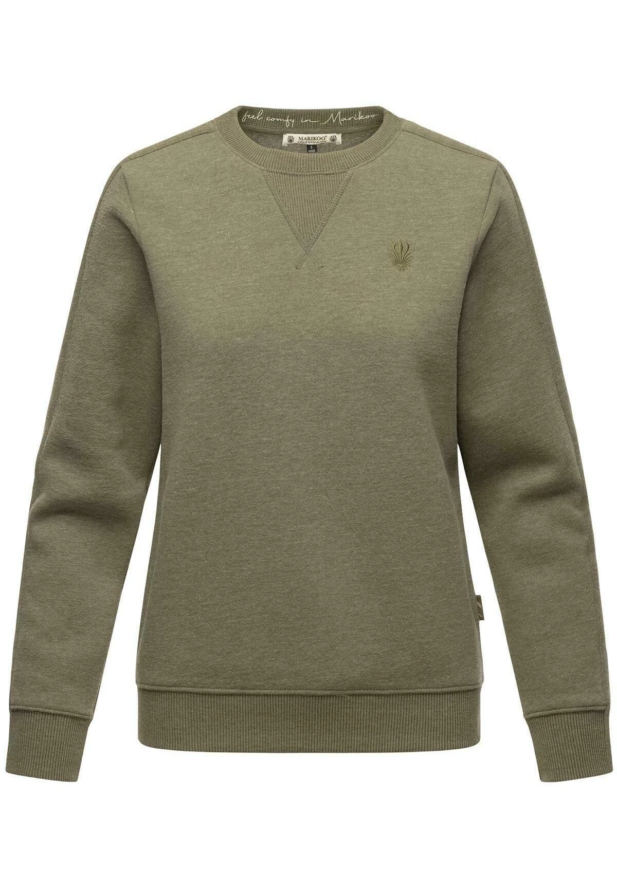 Marikoo Umikoo - Sweater - Dusty Olive Melange 2 Marikoo Umikoo - Sweater - Dusty Olive Melange