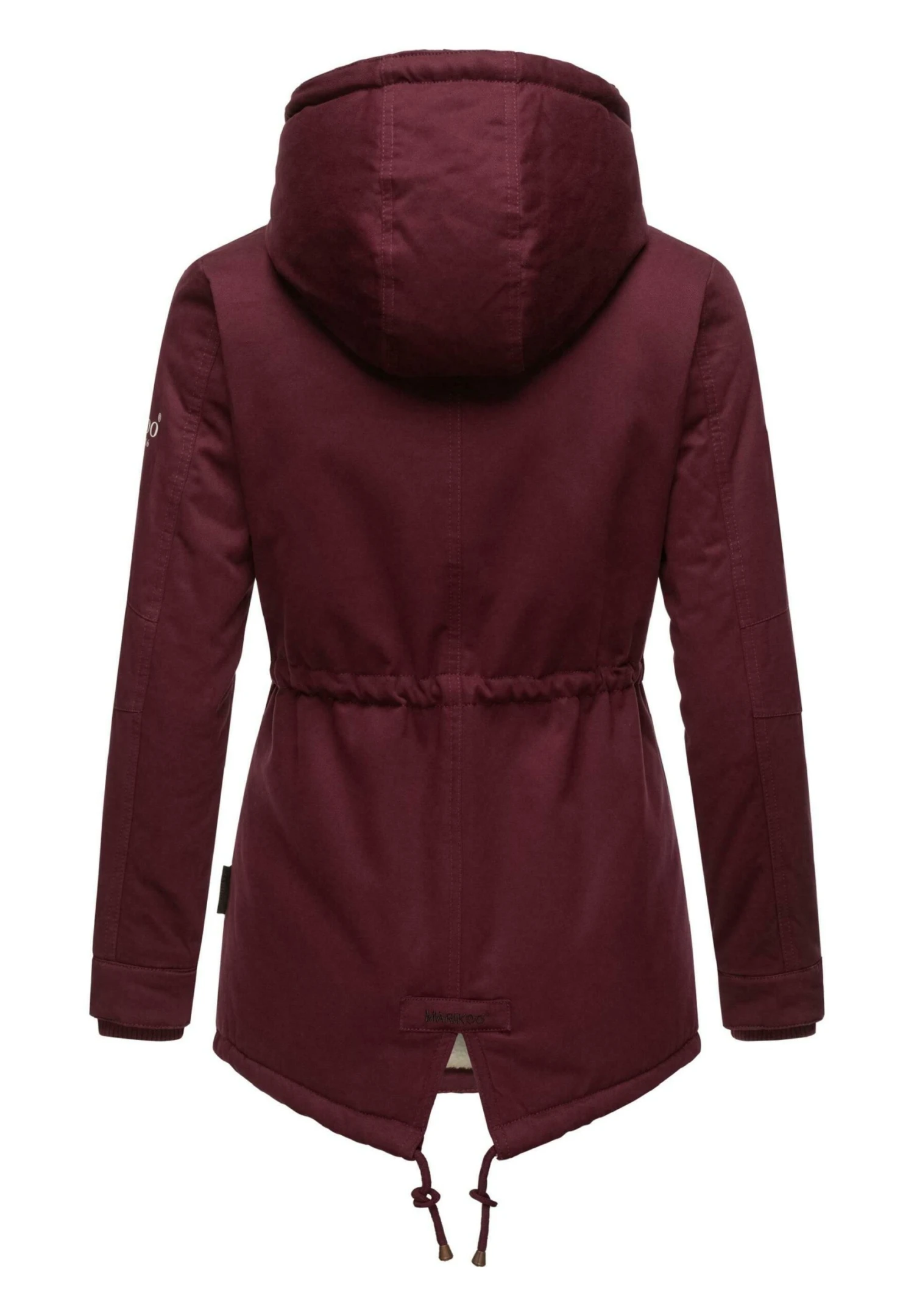 Marikoo Manolya - Winterjas - Dark Red Melange 5 Marikoo Manolya - Winterjas - Dark Red Melange - Afbeelding 3