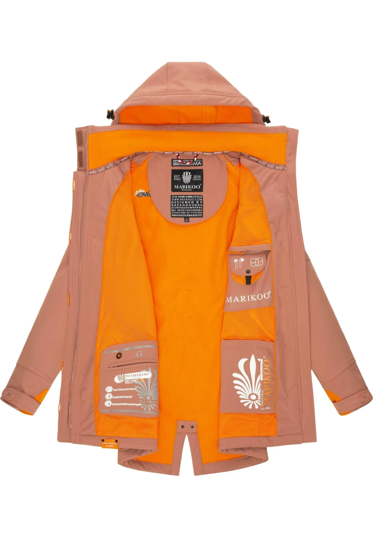 Marikoo Soulinaa - Parka - Terracotta 6 Marikoo Soulinaa - Parka - Terracotta - Afbeelding 4
