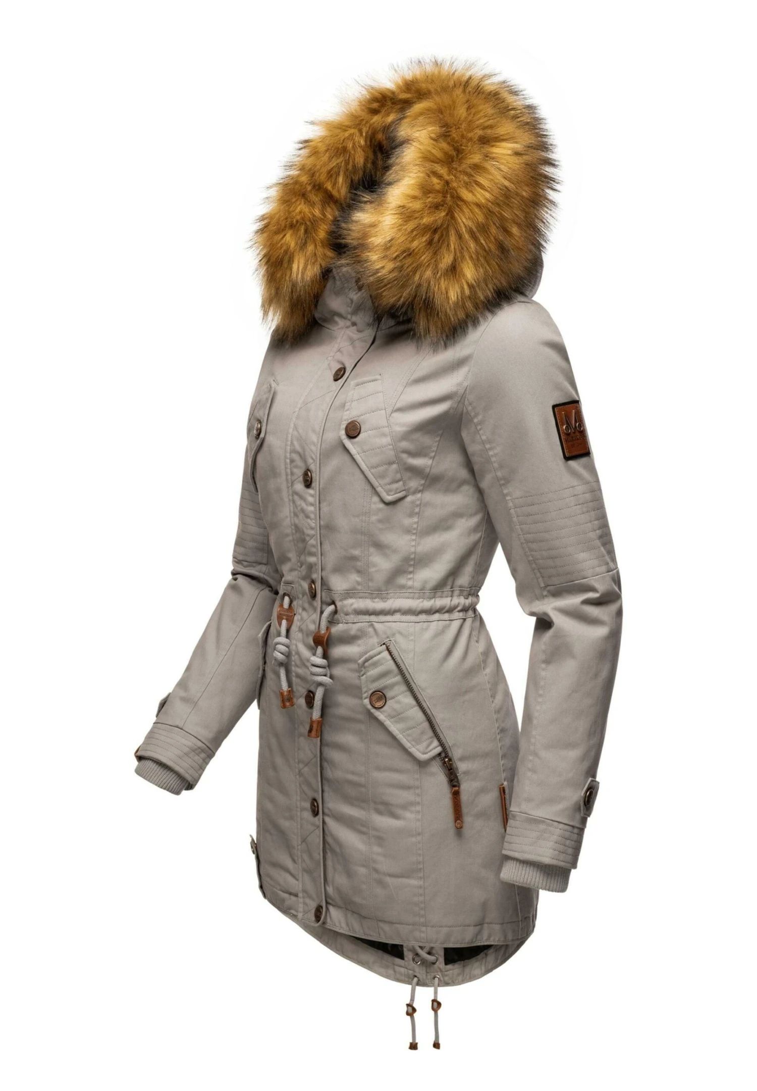 Marikoo Viva- Winterjas - Zinc Grey 4 Marikoo Viva- Winterjas - Zinc Grey - Afbeelding 2