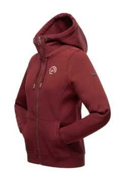 Marikoo Setsunaa - Sweater Met Rits - Bordeaux -Marikoo 3b2d7f9e799c47b89aa1810e90fafe84