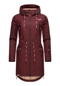 Marikoo Racquelle - Parka - Dark Red Melange -Marikoo 3b9e3f74168d4bf79c1f611cf2aaf3ae