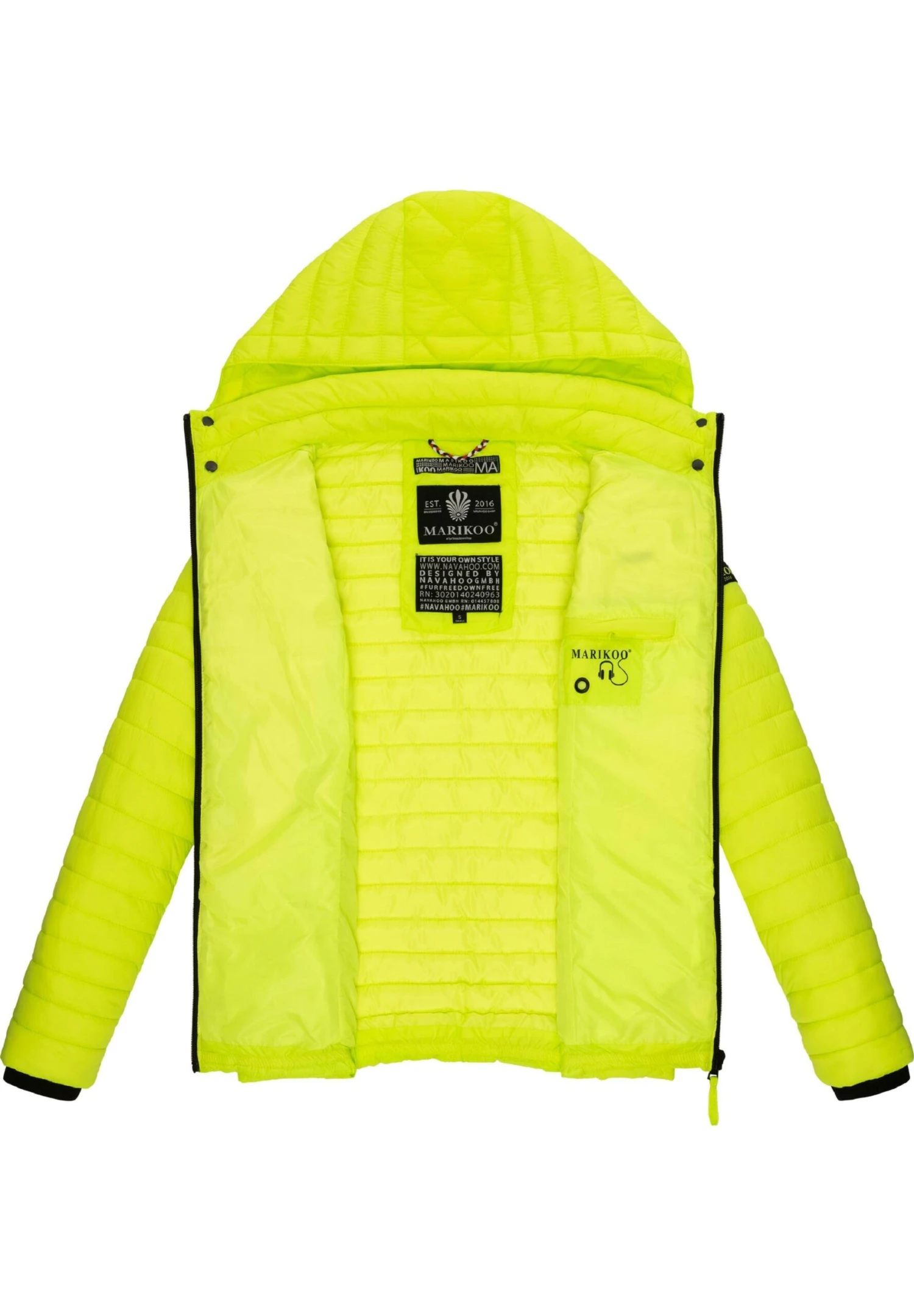 Marikoo Samtpfote - Jas - Neon Green 5 Marikoo Samtpfote - Jas - Neon Green - Afbeelding 3