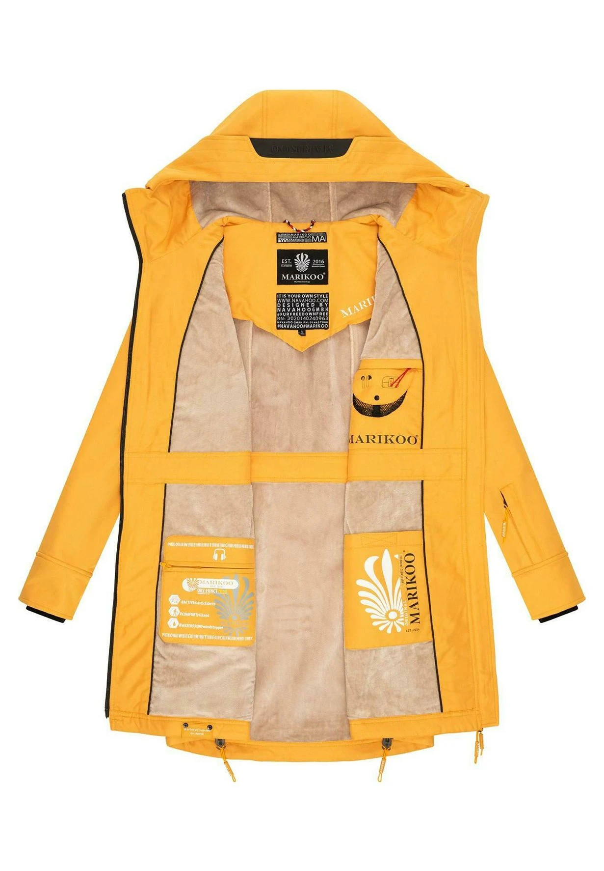 Marikoo Racquelle - Parka - Amber Yellow 11 Marikoo Racquelle - Parka - Amber Yellow - Afbeelding 9