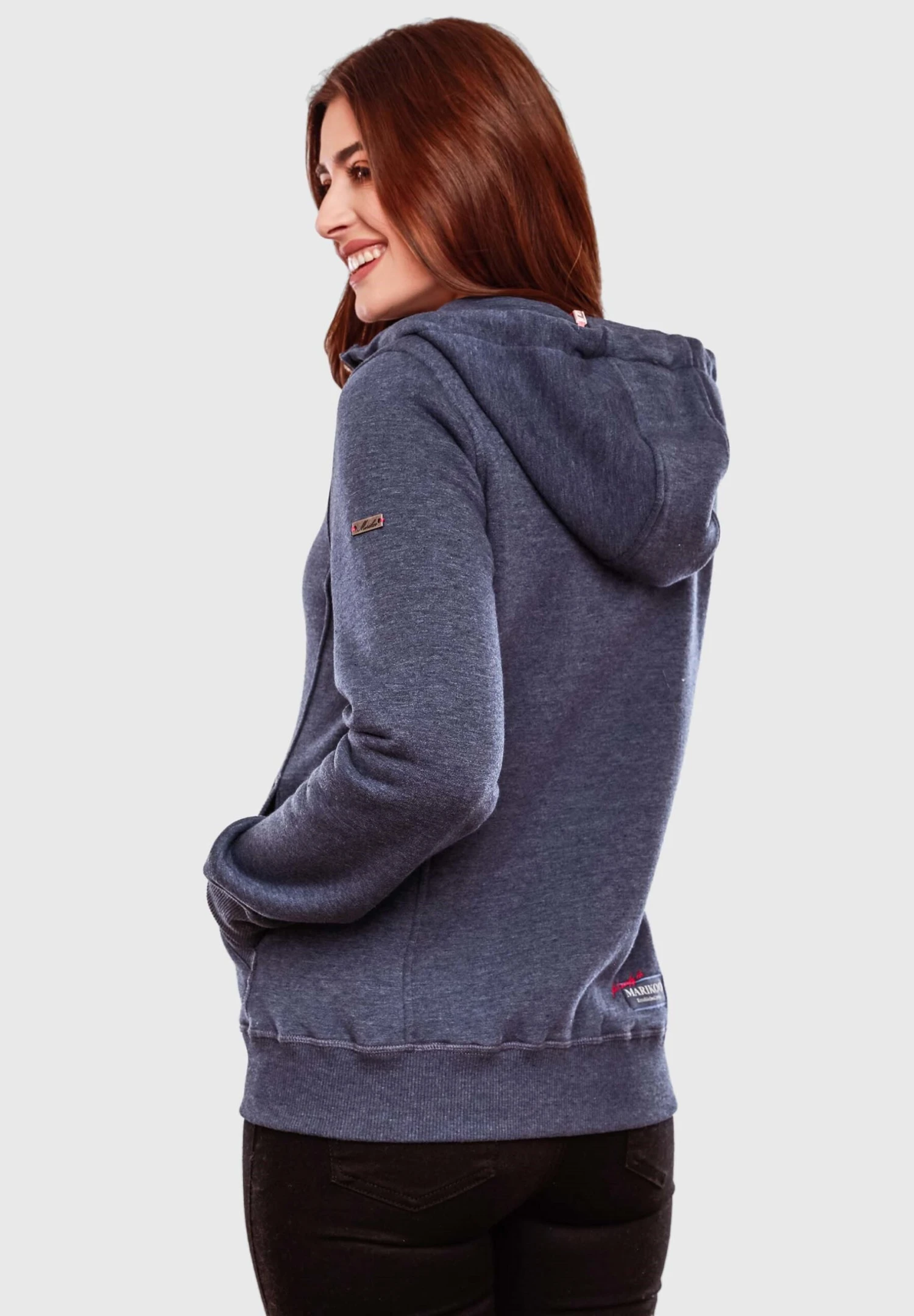 Marikoo Setsunaa - Sweater Met Rits - Dustybluemelange 4 Marikoo Setsunaa - Sweater Met Rits - Dustybluemelange - Afbeelding 2