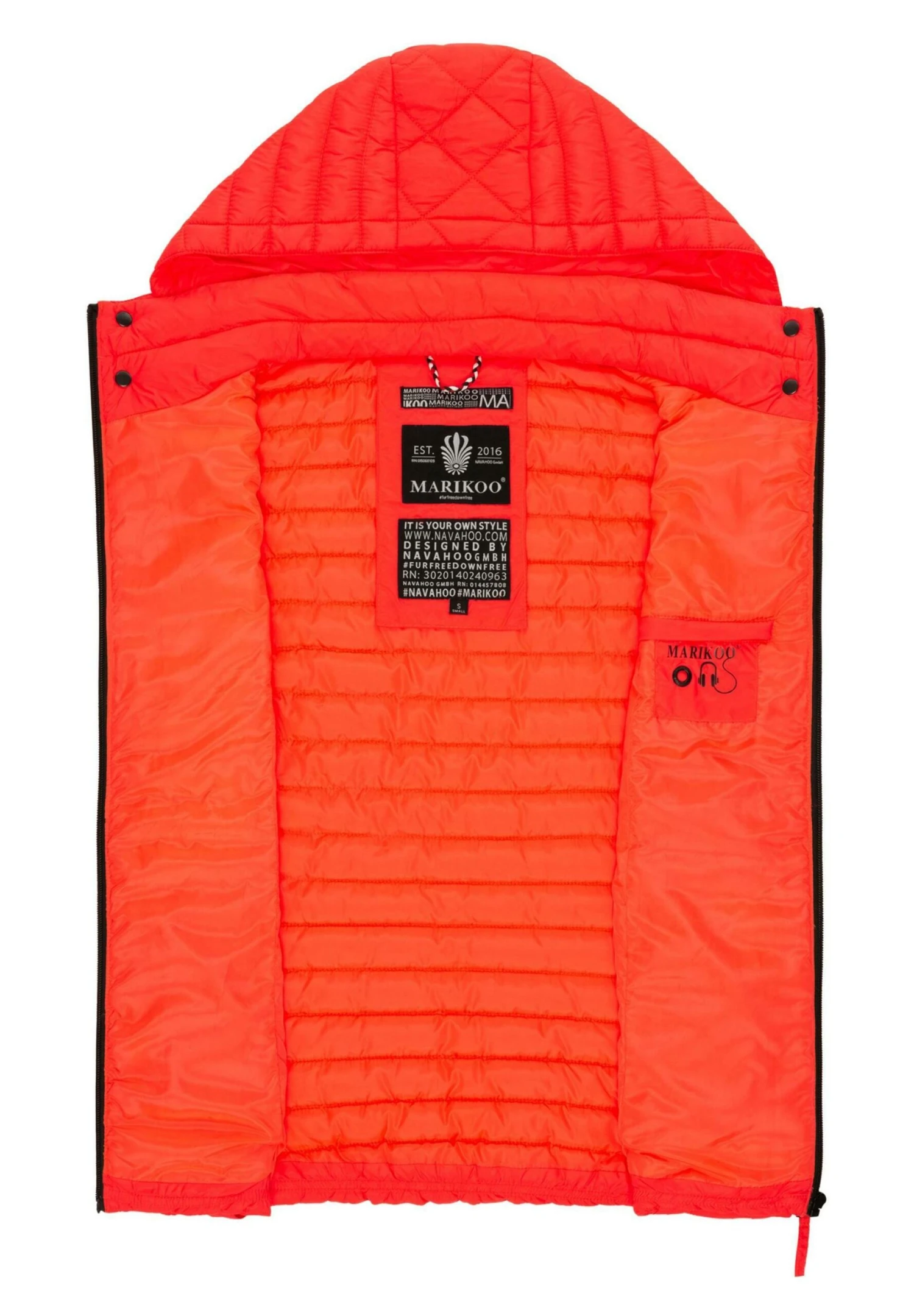 Marikoo Hasenpfote - Bodywarmer - Neon Coral 9 Marikoo Hasenpfote - Bodywarmer - Neon Coral - Afbeelding 7