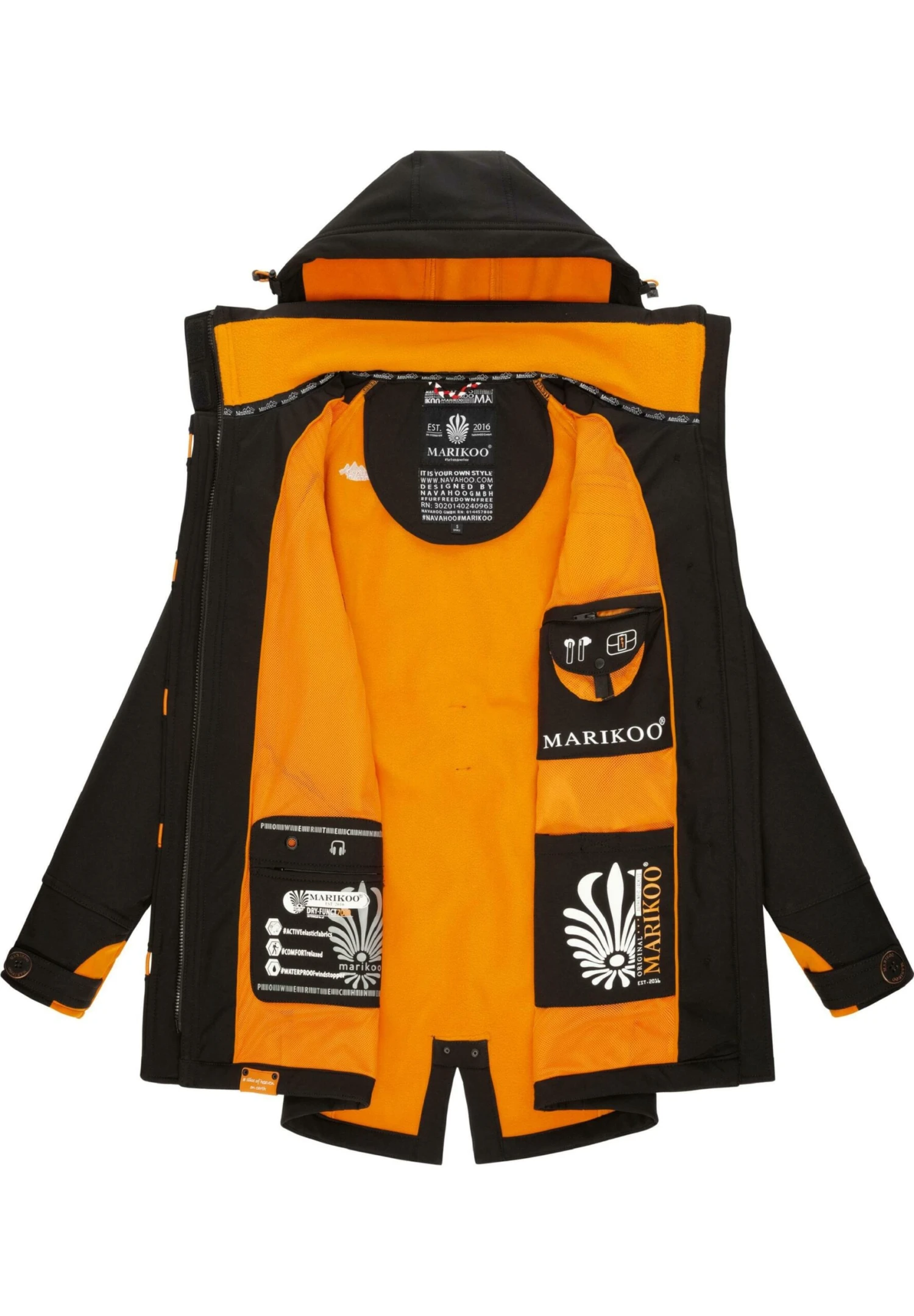 Marikoo Soulinaa - Parka - Black 6 Marikoo Soulinaa - Parka - Black - Afbeelding 4