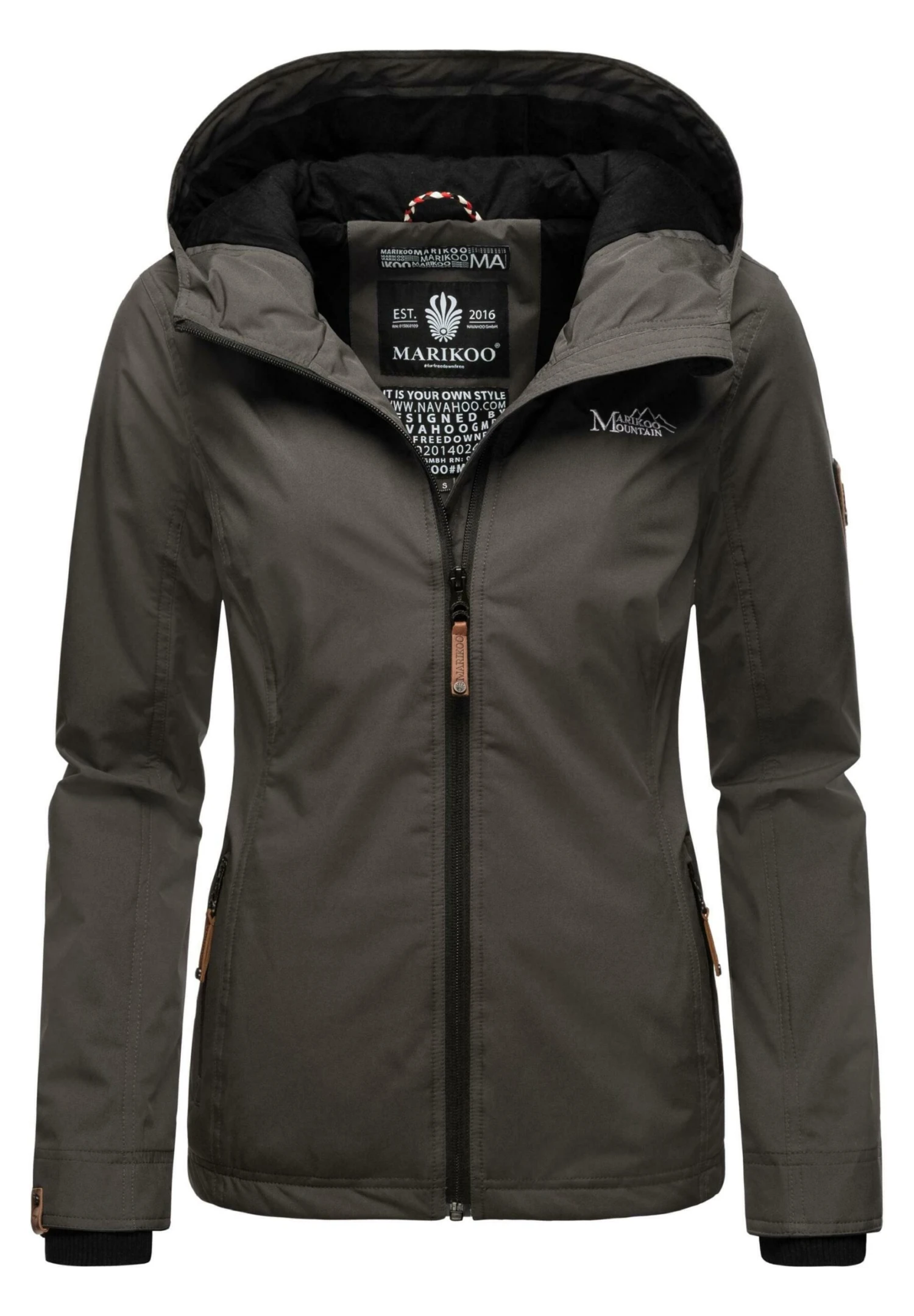 Marikoo Brombeere - Outdoorjas - Dark Grey 3 Marikoo Brombeere - Outdoorjas - Dark Grey