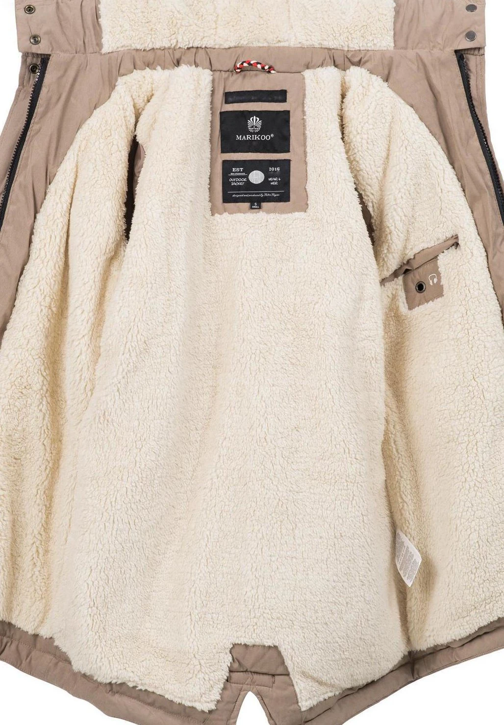 Marikoo Winterjas - Taupe 6 Marikoo Winterjas - Taupe - Afbeelding 4