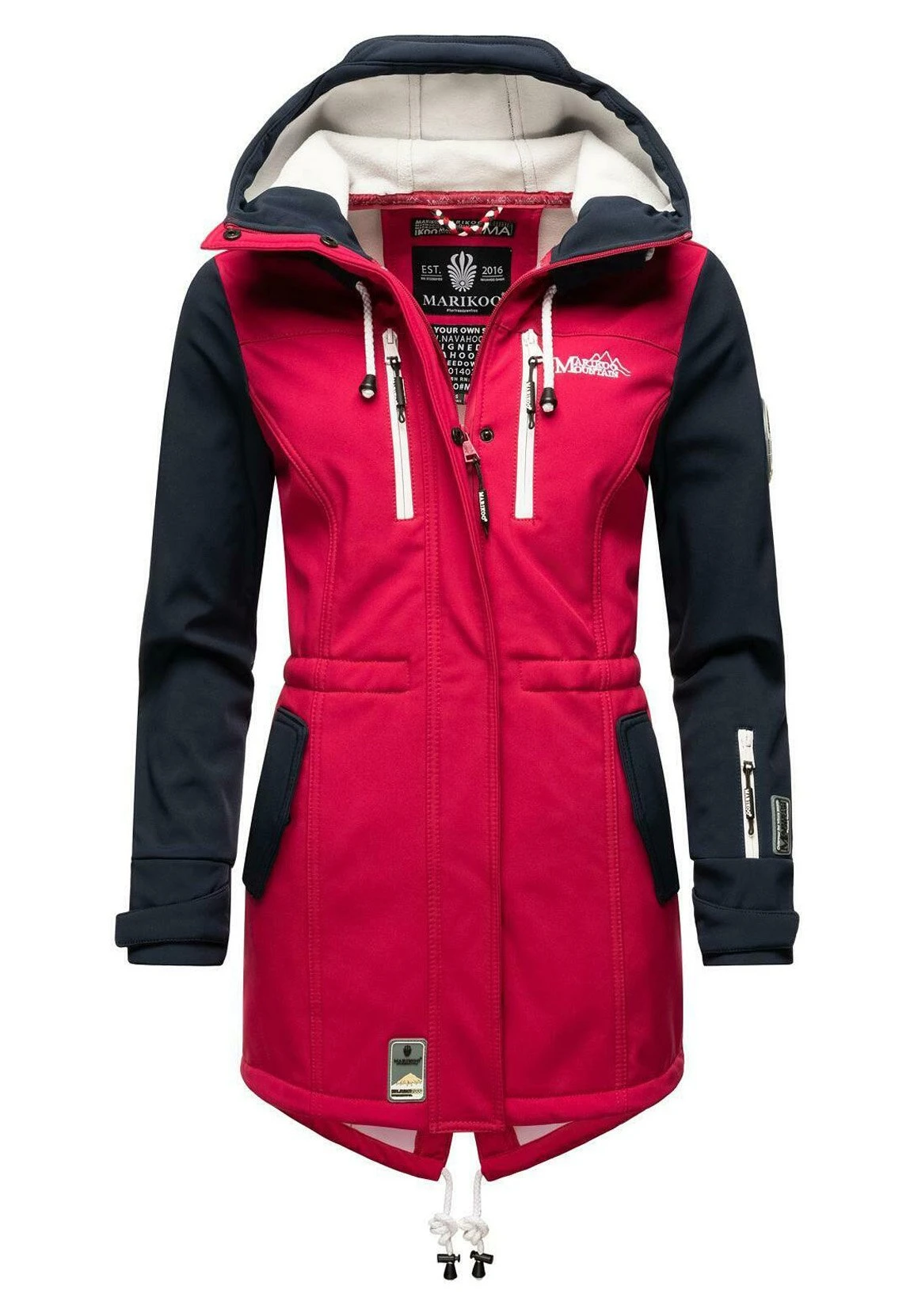 Marikoo Zimtzicke - Parka - Fuchsia Navy 3 Marikoo Zimtzicke - Parka - Fuchsia Navy