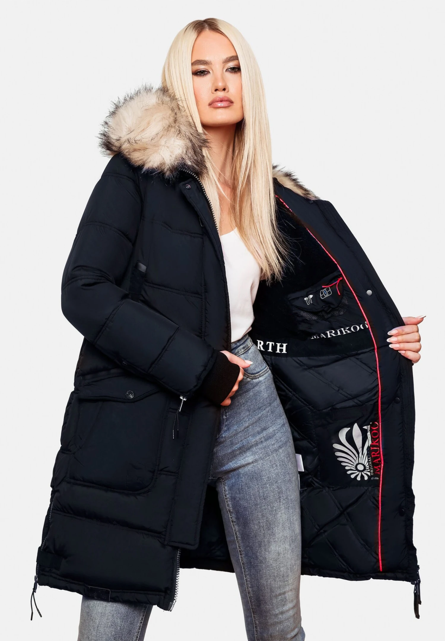 Marikoo Chaskaa - Winterjas - Dark Blue 6 Marikoo Chaskaa - Winterjas - Dark Blue - Afbeelding 4