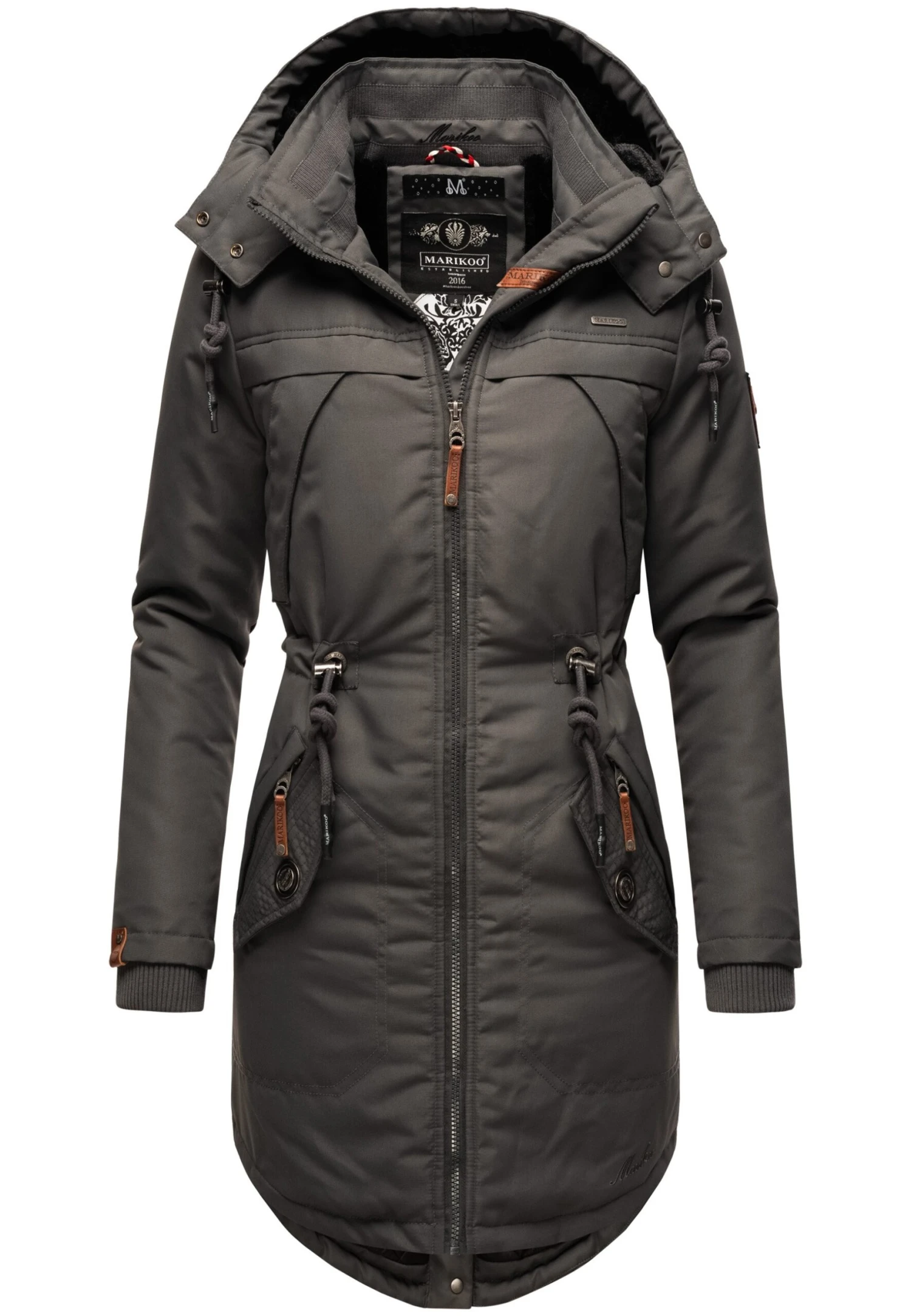 Marikoo Kamii - Winterjas - Dark Grey 3 Marikoo Kamii - Winterjas - Dark Grey