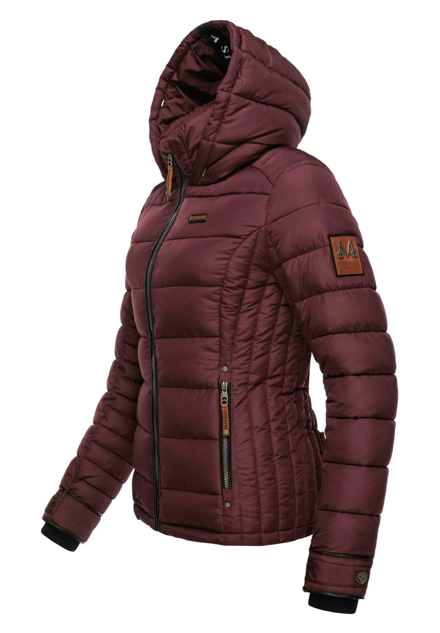 Marikoo Lerikaa - Winterjas - Dark Red Melange 10 Marikoo Lerikaa - Winterjas - Dark Red Melange - Afbeelding 8