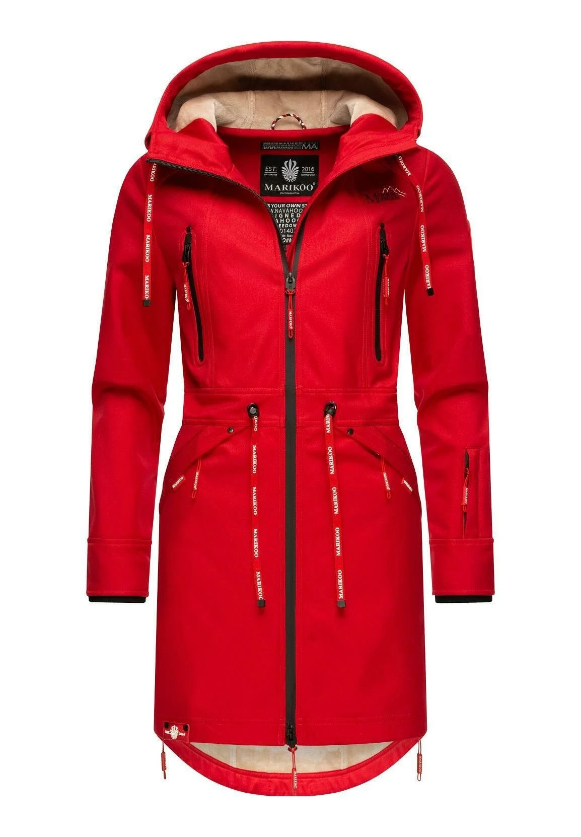 Marikoo Racquelle - Parka - Light Red 7 Marikoo Racquelle - Parka - Light Red - Afbeelding 5