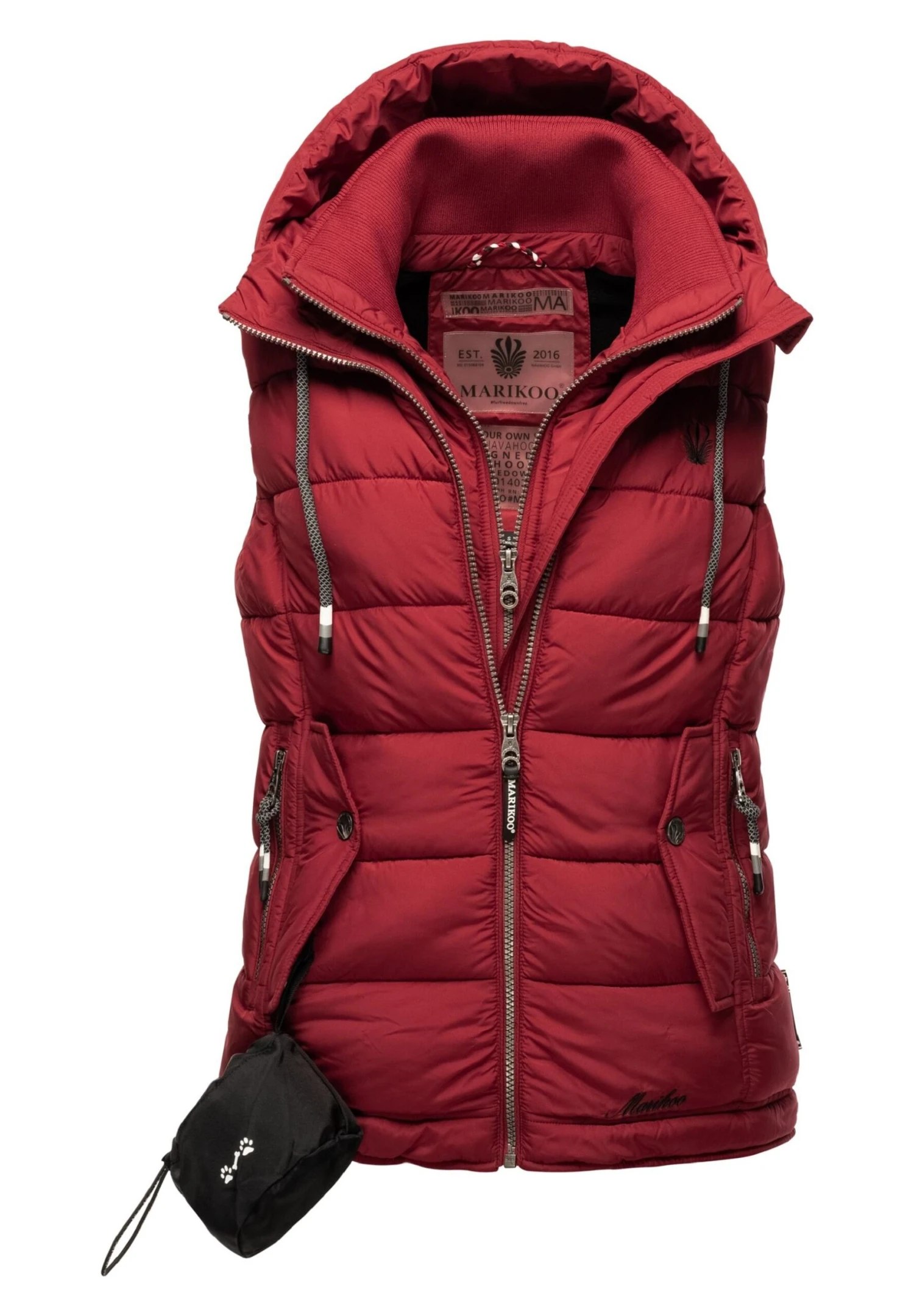 Marikoo Taisaa - Bodywarmer - Blood Red 13 Marikoo Taisaa - Bodywarmer - Blood Red - Afbeelding 11