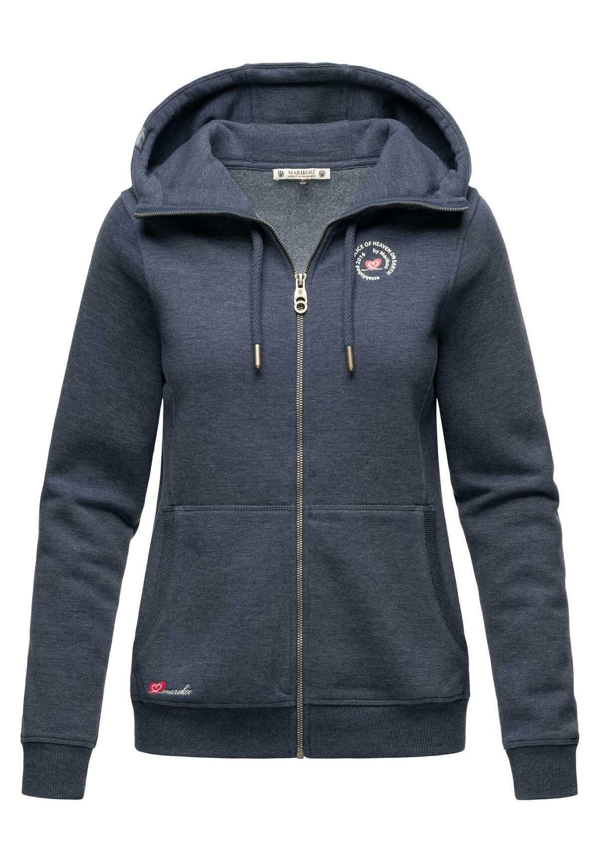 Marikoo Setsunaa - Sweater Met Rits - Dustybluemelange 8 Marikoo Setsunaa - Sweater Met Rits - Dustybluemelange - Afbeelding 6