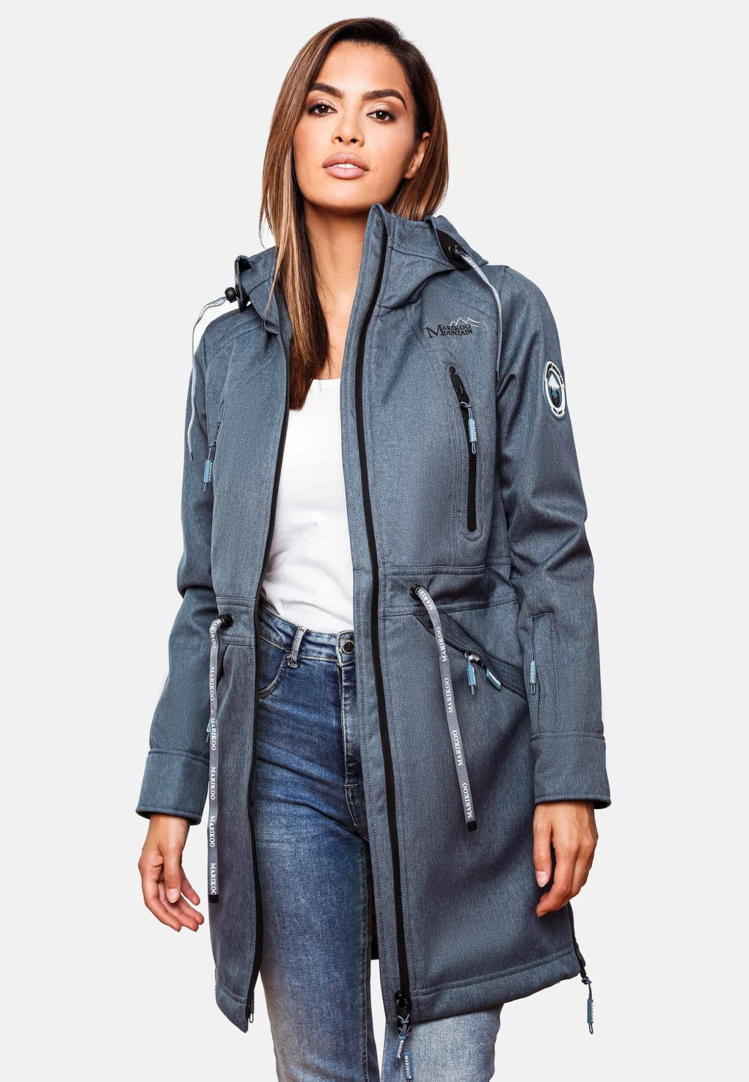 Marikoo Racquelle - Parka - Dusty Blue 5 Marikoo Racquelle - Parka - Dusty Blue - Afbeelding 3