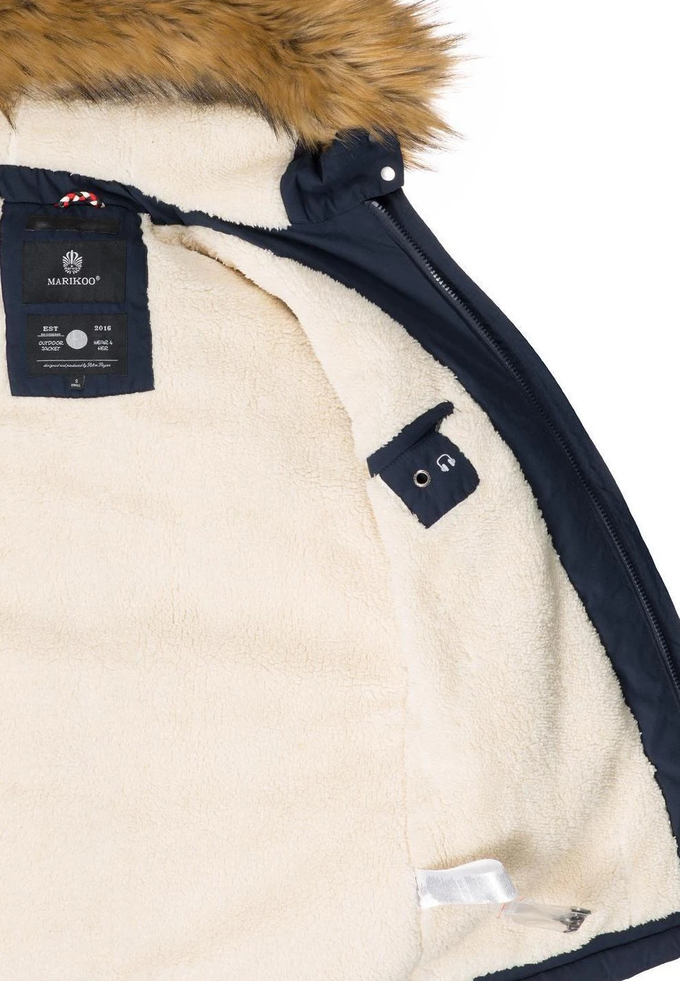 Marikoo Winterjas - Blue 6 Marikoo Winterjas - Blue - Afbeelding 4