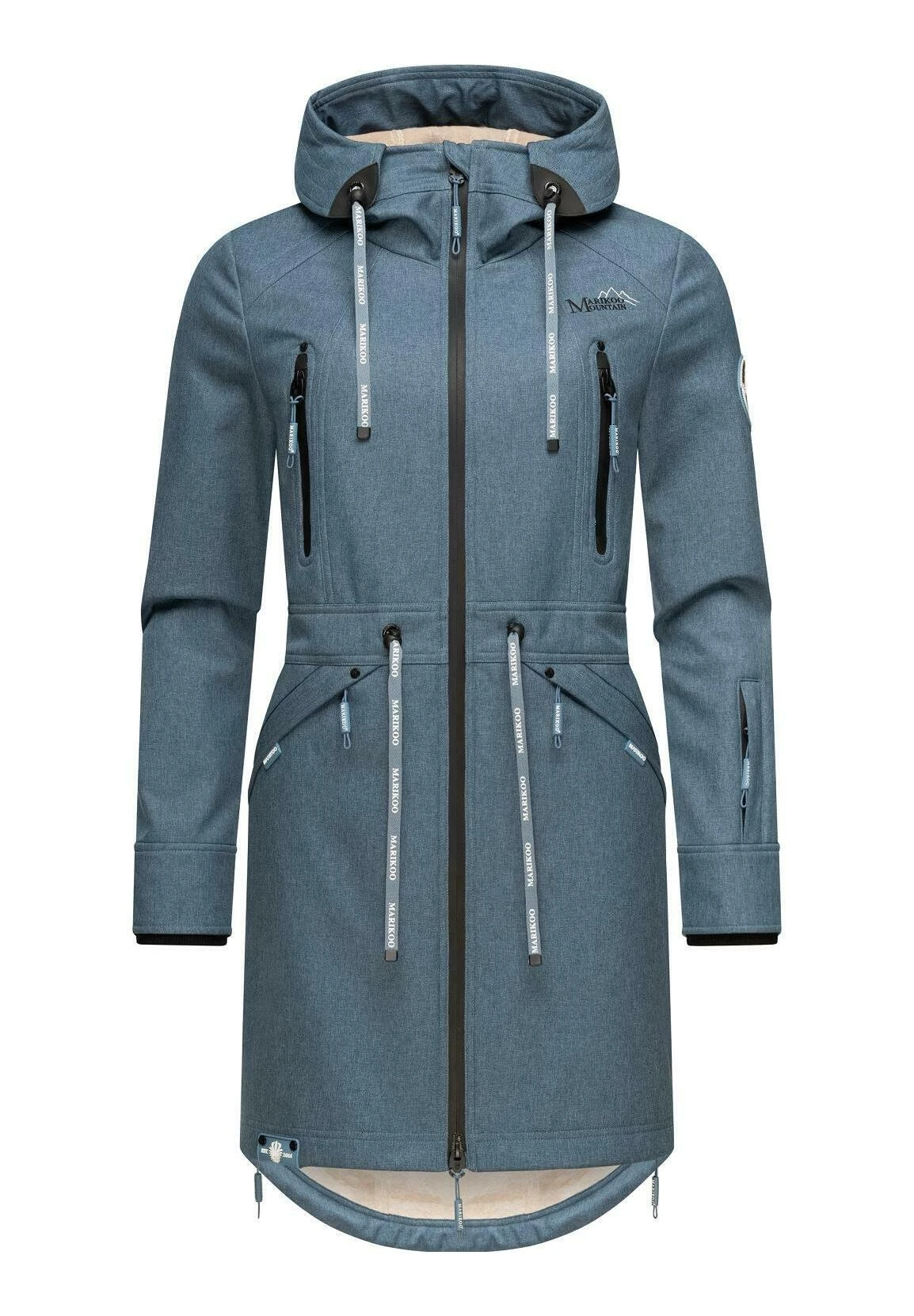 Marikoo Racquelle - Parka - Dusty Blue 8 Marikoo Racquelle - Parka - Dusty Blue - Afbeelding 6