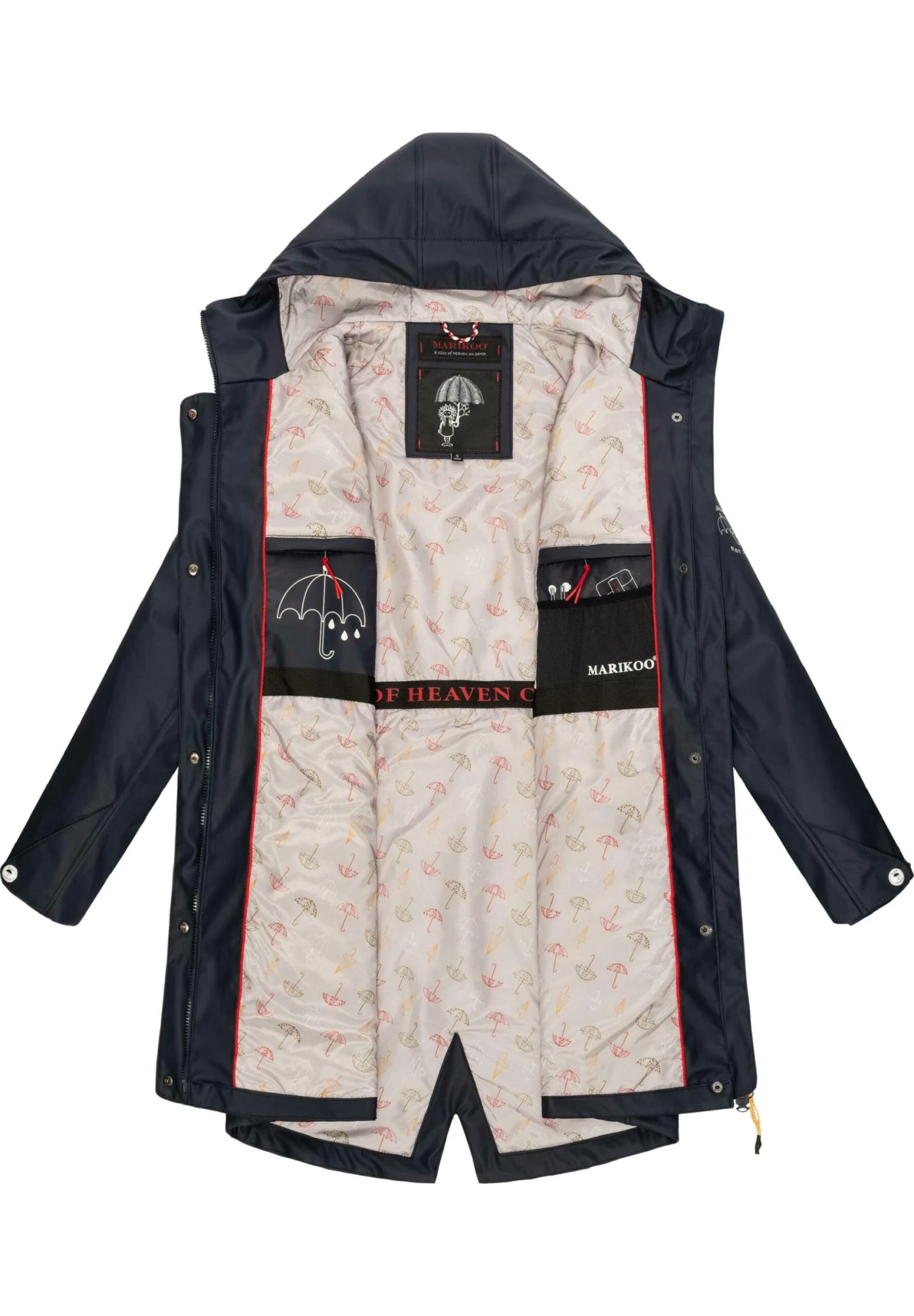 Marikoo Dancing Umbrella - Regenjas - Dark Blue 5 Marikoo Dancing Umbrella - Regenjas - Dark Blue - Afbeelding 3