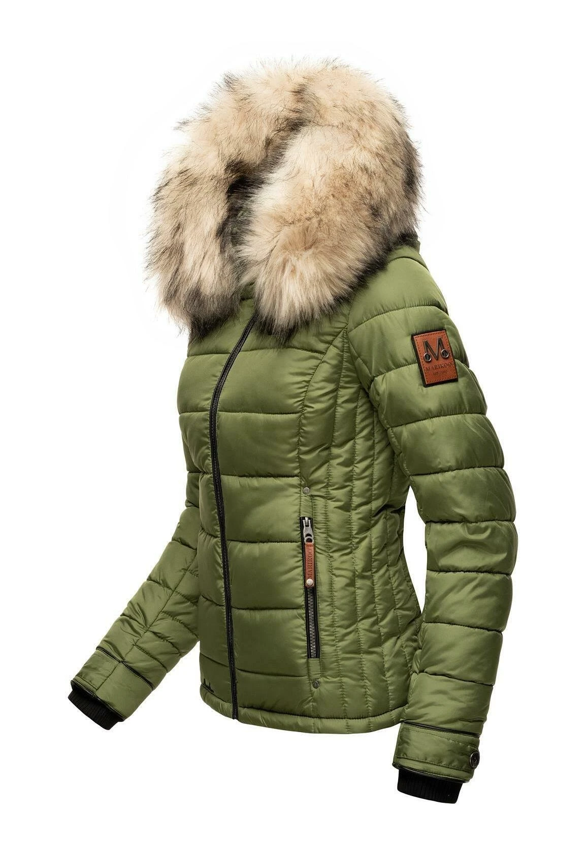 Marikoo Lerikaa - Winterjas - Olive 4 Marikoo Lerikaa - Winterjas - Olive - Afbeelding 2