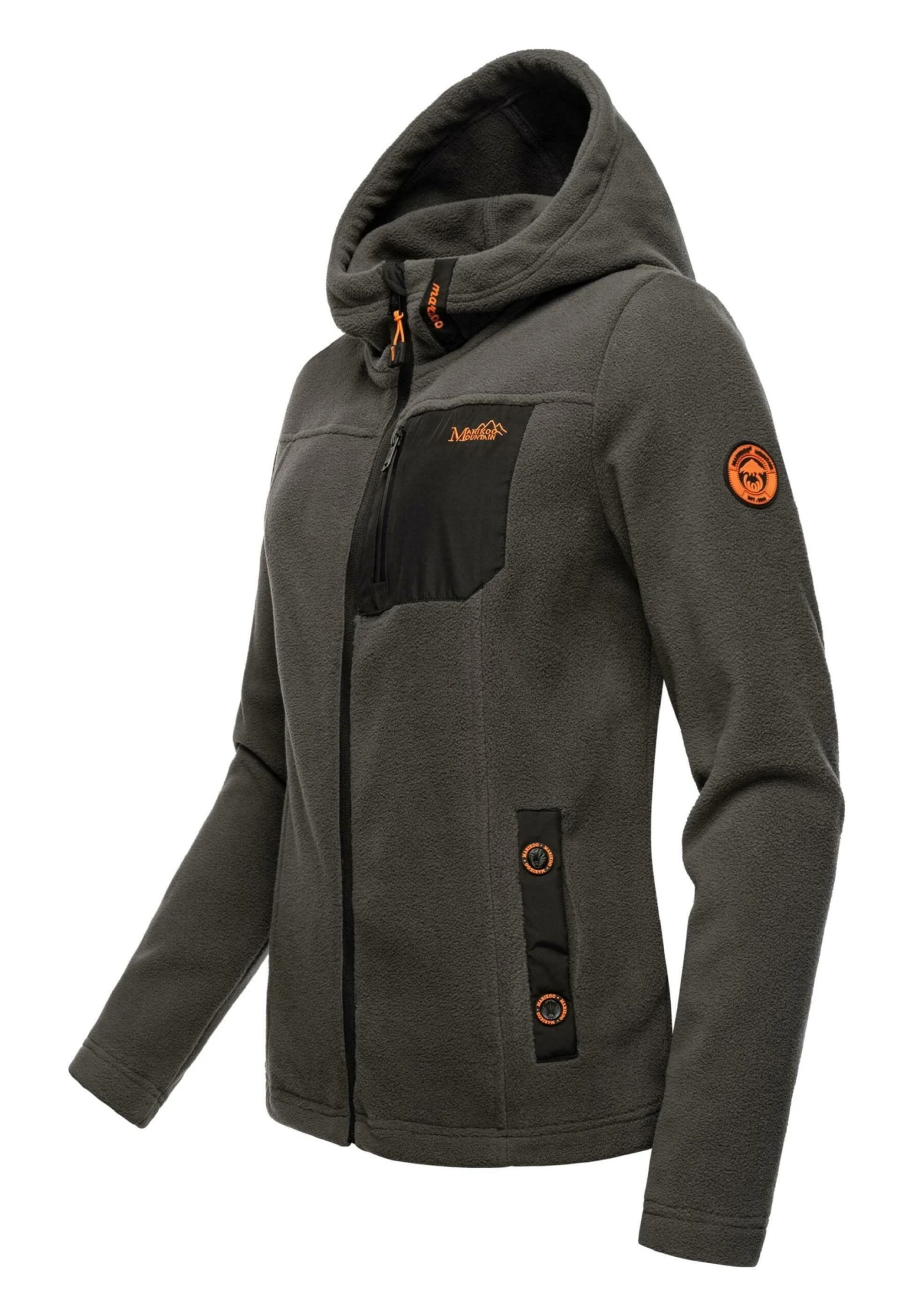 Marikoo Mount Iwaki - Fleecejas - Dark Grey 4 Marikoo Mount Iwaki - Fleecejas - Dark Grey - Afbeelding 2