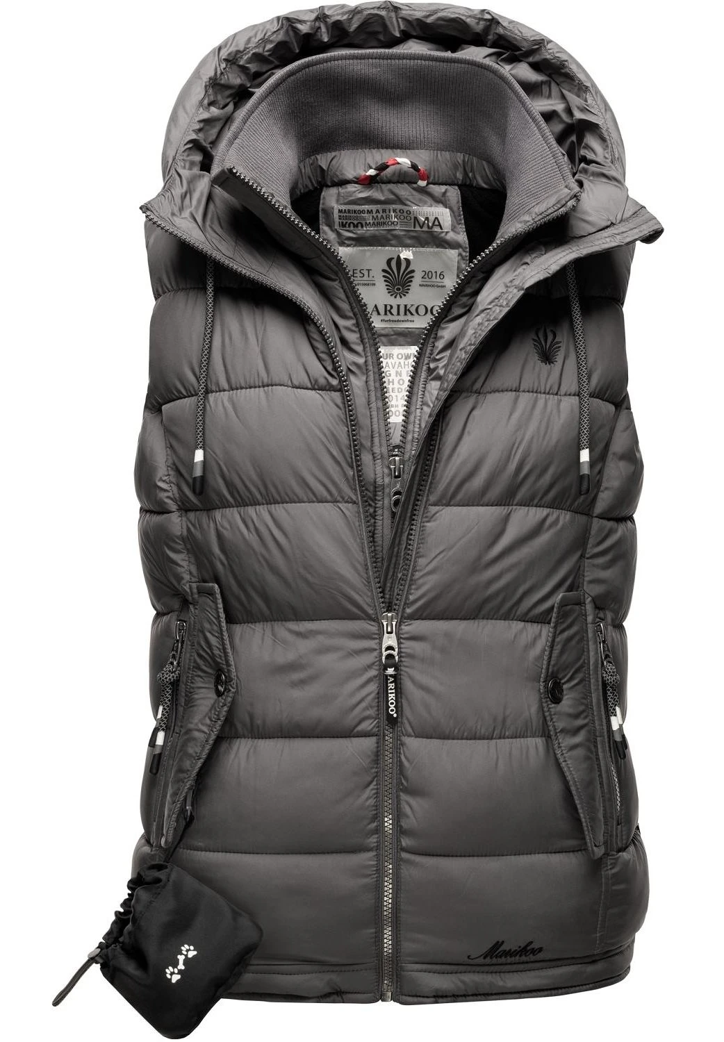 Marikoo Taisaa - Bodywarmer - Dark Grey 7 Marikoo Taisaa - Bodywarmer - Dark Grey - Afbeelding 5