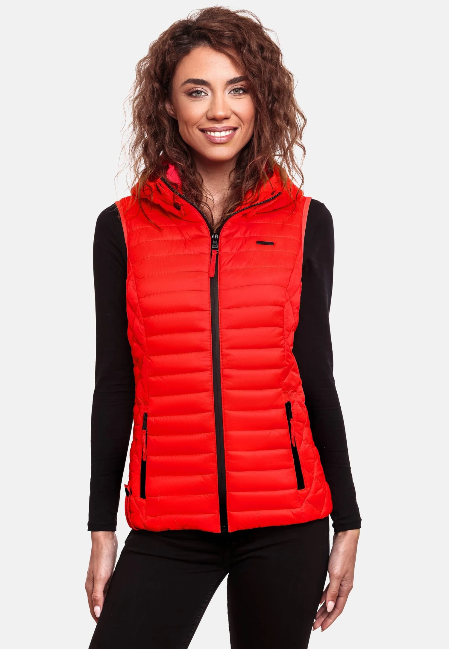 Marikoo Hasenpfote - Bodywarmer - Neon Coral 3 Marikoo Hasenpfote - Bodywarmer - Neon Coral