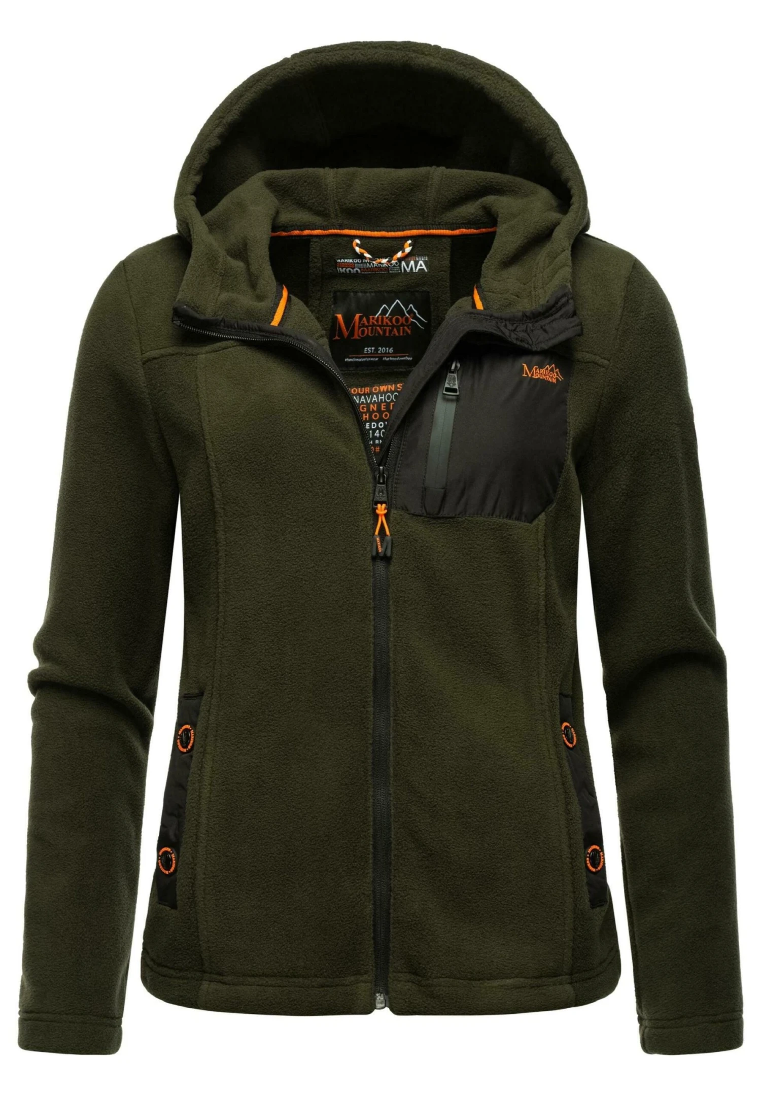 Marikoo Mount Iwaki - Fleecejas - Olive 3 Marikoo Mount Iwaki - Fleecejas - Olive