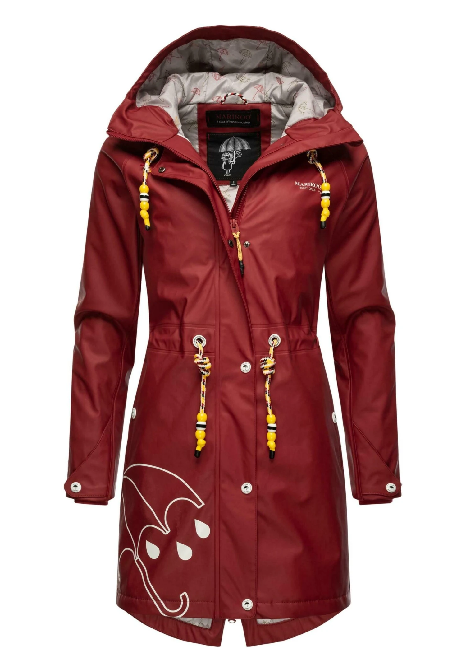 Marikoo Dancing Umbrella - Regenjas - Blood Red 7 Marikoo Dancing Umbrella - Regenjas - Blood Red - Afbeelding 5