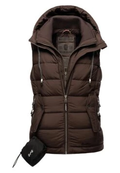 Marikoo Taisaa - Bodywarmer - Dark Choco 21 Marikoo Taisaa - Bodywarmer - Dark Choco -Marikoo cd7a33524f044560809e0a410b2010b1