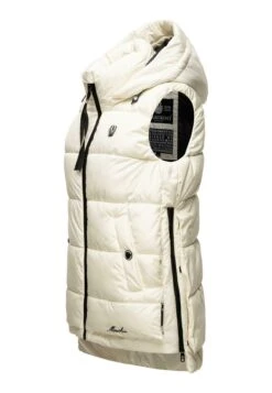 Marikoo Zarinaa - Bodywarmer - Offwhite -Marikoo cf8a2fda3e8d4666adb986a7a5b798bc
