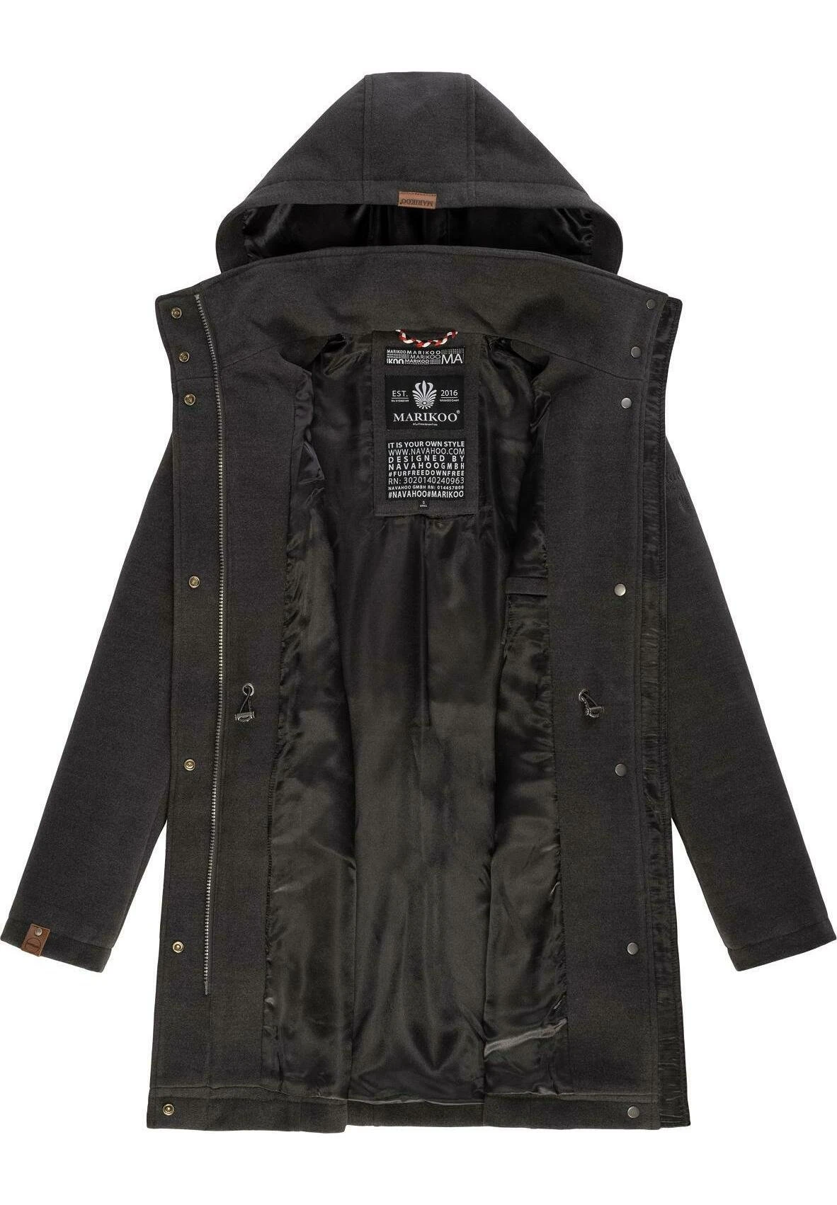 Marikoo Leilaniaa - Winterjas - Dark Grey 6 Marikoo Leilaniaa - Winterjas - Dark Grey - Afbeelding 4