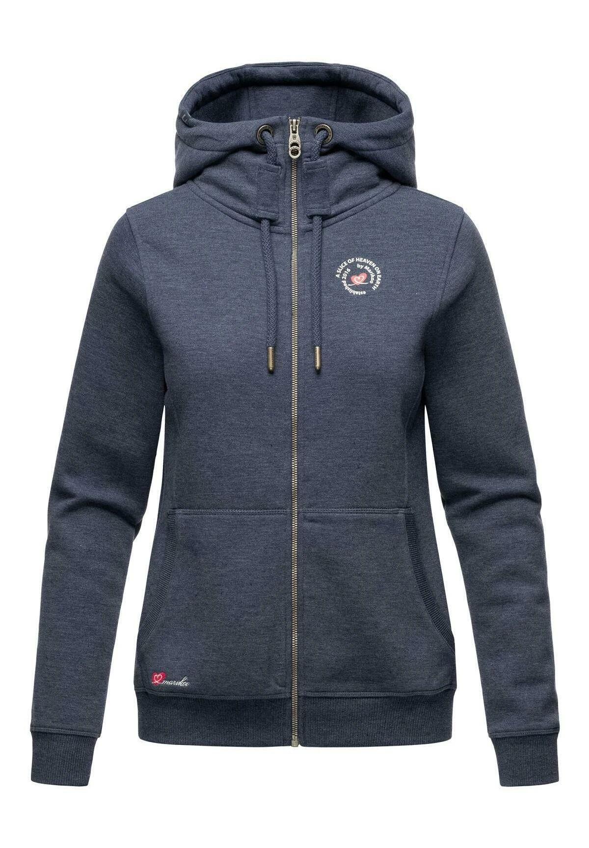 Marikoo Setsunaa - Sweater Met Rits - Dustybluemelange 6 Marikoo Setsunaa - Sweater Met Rits - Dustybluemelange - Afbeelding 4