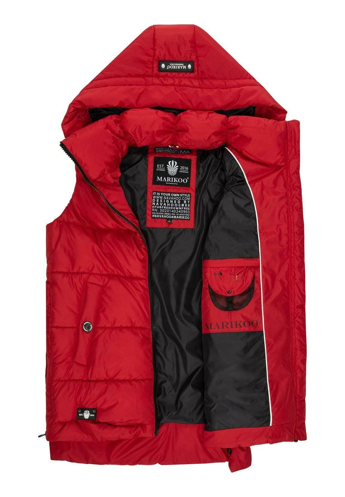 Marikoo Zarinaa - Bodywarmer - Red 8 Marikoo Zarinaa - Bodywarmer - Red - Afbeelding 6