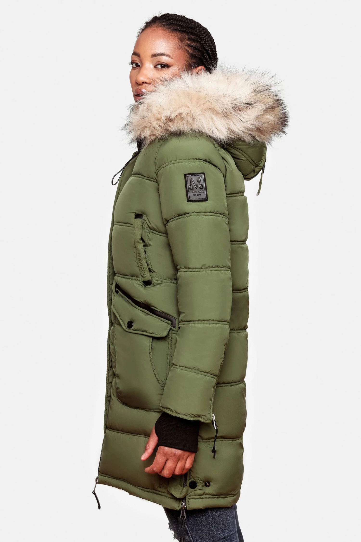 Marikoo Chaskaa - Winterjas - Olive 5 Marikoo Chaskaa - Winterjas - Olive - Afbeelding 3