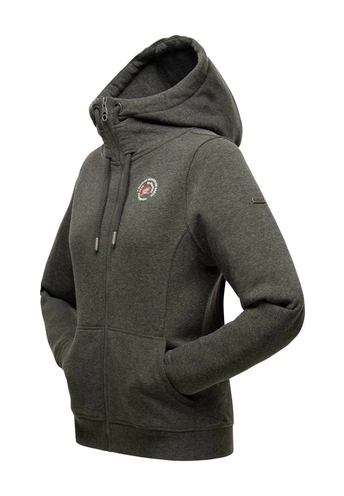 Marikoo Setsunaa - Sweater Met Rits - Darkgreymelange 4 Marikoo Setsunaa - Sweater Met Rits - Darkgreymelange - Afbeelding 2