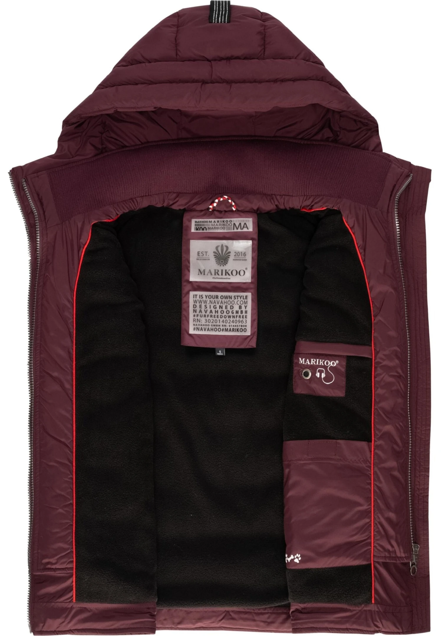 Marikoo Taisaa - Bodywarmer - Wine 6 Marikoo Taisaa - Bodywarmer - Wine - Afbeelding 4