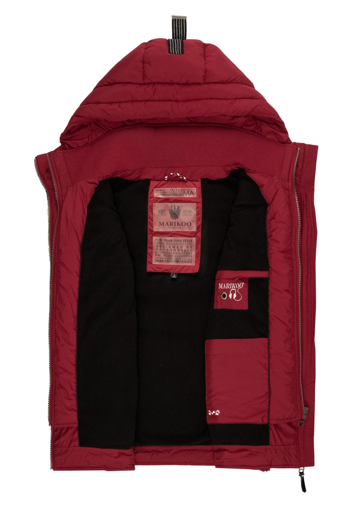Marikoo Taisaa - Bodywarmer - Blood Red 11 Marikoo Taisaa - Bodywarmer - Blood Red - Afbeelding 9