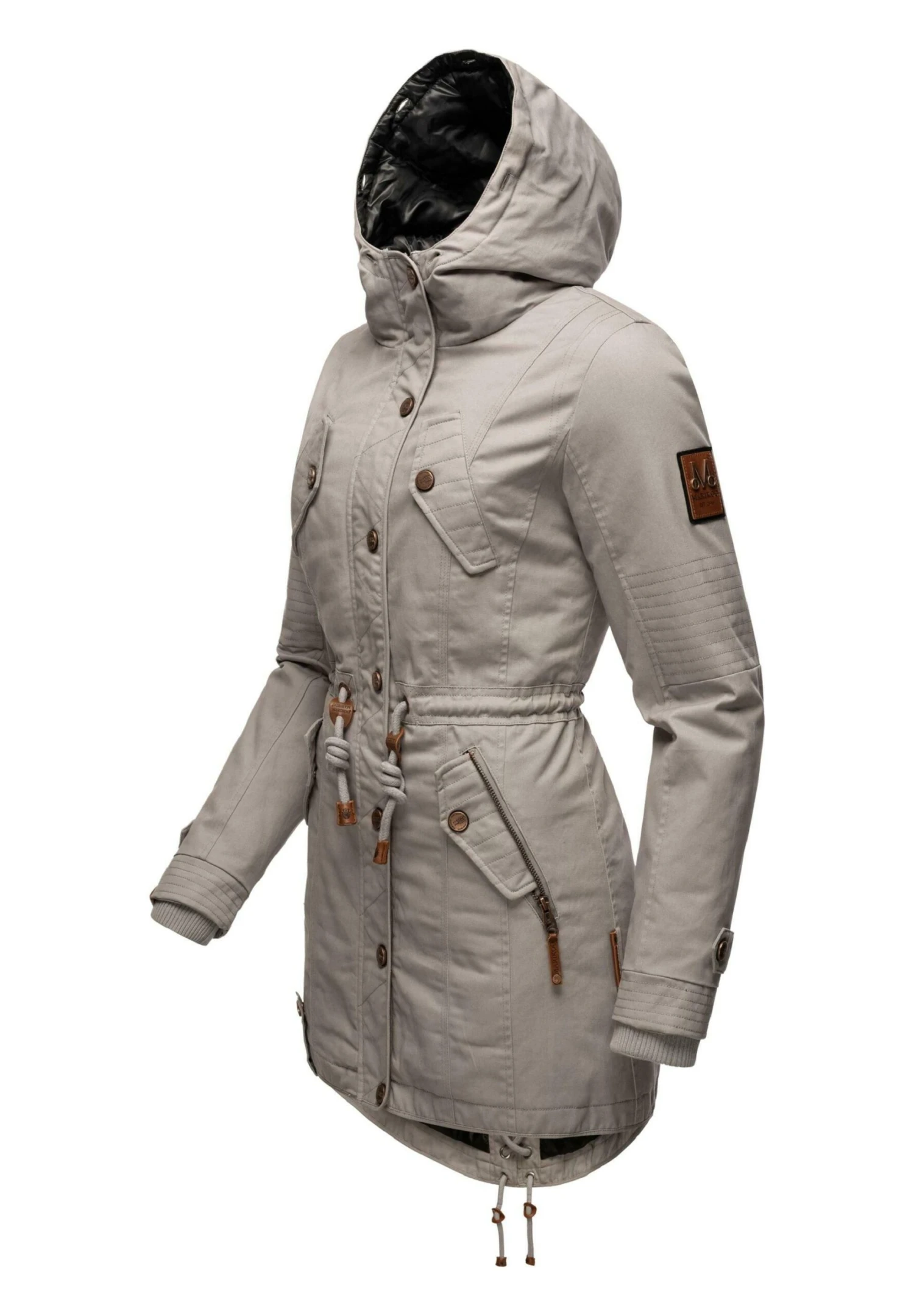 Marikoo Viva- Winterjas - Zinc Grey 6 Marikoo Viva- Winterjas - Zinc Grey - Afbeelding 4